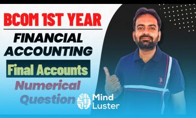 Final Accounts Lecture 3 Numerical Question Solution Trading and P L A c Balance Sheet