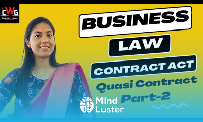 Quasi Contract Part 2 Business law lecture 16 Indian Contract Act 1872