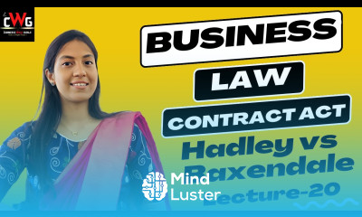 Hadley vs Baxendale Breach Of Contract Indian Contract Act 1872 Business Law Lecture 20