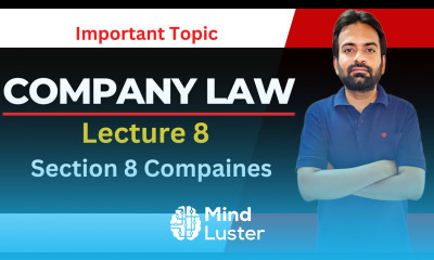 Company Law Lecture 8 Section 8 company act 2013