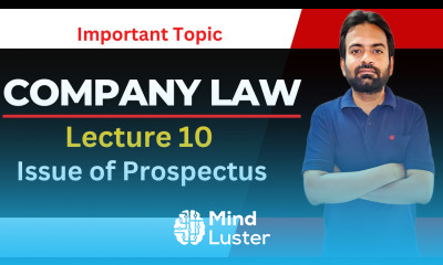 Issue of prospectus company law Lecture 10
