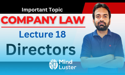 Directors Company law lecture 18 company law lectures