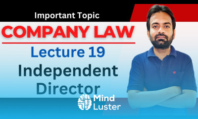 Independent director Company law lecture 19