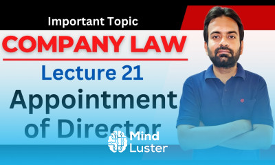 Company law lecture 21 Appointment of Director section 152 First Director
