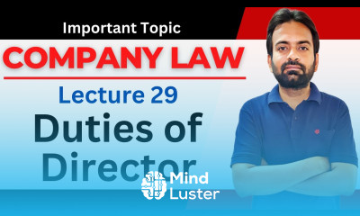 Company Law Lecture 29 Duties of Directors in company law Section 166