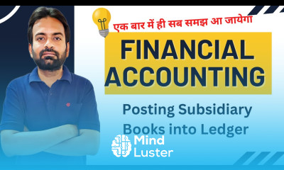 Posting subsidiary books into ledger Financial Accounting B com BBA 1st year