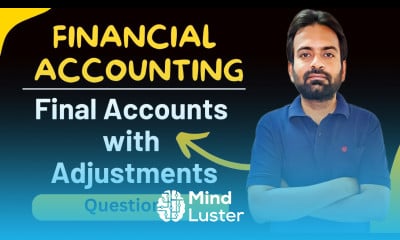 Final accounts with adjustments Question 2 Trading a c P L a c and balance sheet
