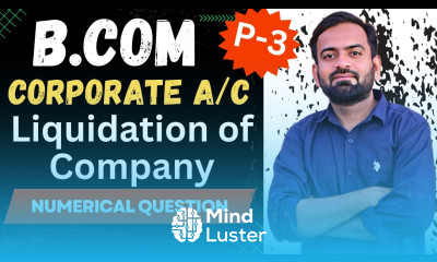 Liquidation of Company Numerical Question Statement of affairs corporate accounting