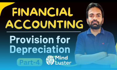 Provision for depreciation Journal entries Account Concept Financial accounting b com 1st year