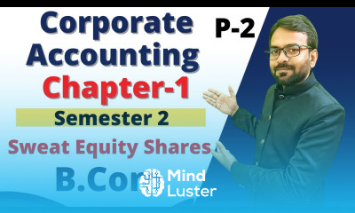 Corporate Accounting Chapter 1 Issue fo Shares Sweat Equity Shares DU Sol Semester 2 Part 2