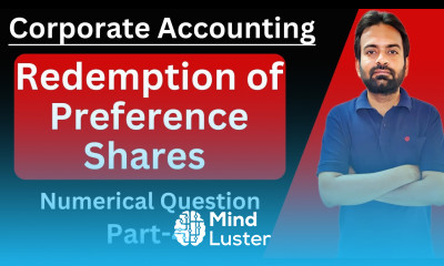Redemption of preference shares part 4 Numerical Question