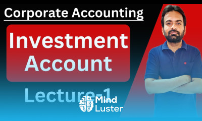 Investment account lecture 1 Corporate Accounting