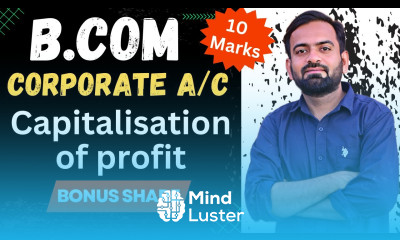 Capitalisation of Profit Bonus Share Corporate accounting b com