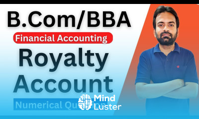 Royalty account numerical Financial Accounting