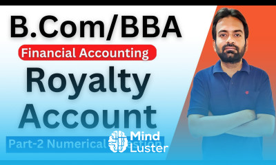 Royalty account numerical question part 2 Journal entries in the books of Lessor