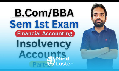 Insolvency accounts bcom 1 year Part 2