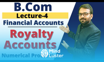 Royalty Account part 4 Financial Accounting B com 1st Year Royalty A c Royalty Reserve A c