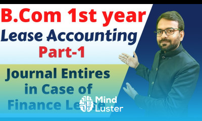 Accounting of Lease Financial Lease Financial Accounting B Com 1st year