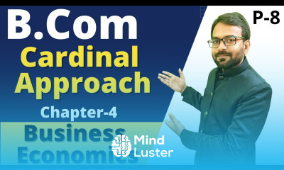 Demand Analysis Cardinal Approach Business Economics B Com 1st year