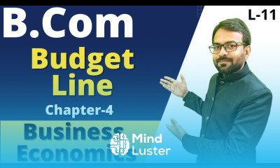Budget Line Business Economics B com 1st year