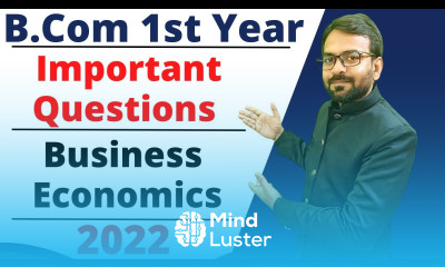Business Economics Important Questions B com 1st year B com Exam 2022