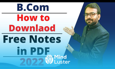 Free Notes for B com B com Notes 1st year b com notes pdf