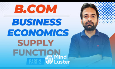 Supply part 2 Supply function Business Economics Part 2