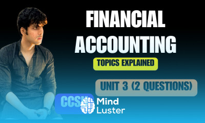 Financial Accounting for BBA 1st Semester All Units Explained Unit 3