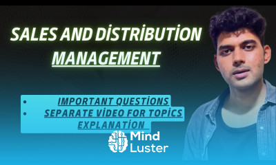 Sales and Distribution Management for BBA 4th Semester Important Questions