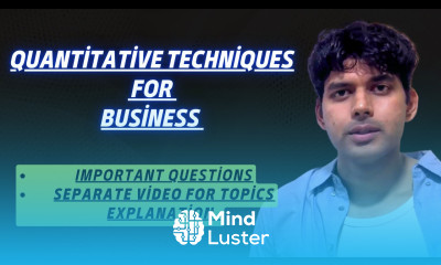Quantitative Techniques for Business for BBA 2nd Semester Important Questions and Numerical