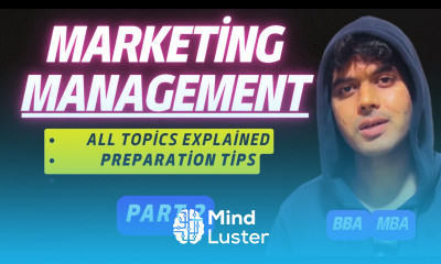 Marketing Management For BBA 2nd Semester All Topics Explained In 2 Parts