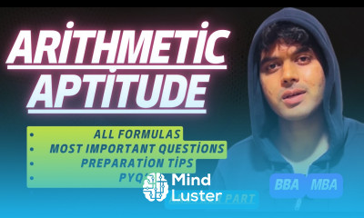 Arithmetic Aptitude For BBA 5th Sem Formulas And Basic Concepts Important Questions