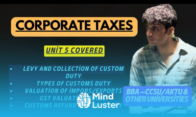 Corporate Taxes Direct and Indirect Tax for BBA 5th Semester Unit 5 Explained