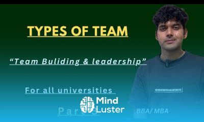 Types Of Team Team Building And Leadership For BBA 3rd Semester For All Universities