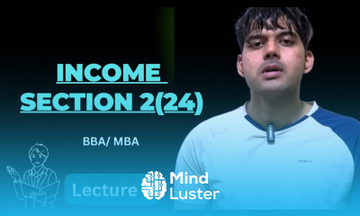 Income Section 2 24 Corporate Taxes Direct and Indirect Tax BBA MBA