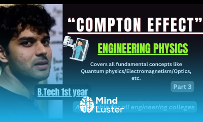 Compton Effect Engineering Physics Clear Explanation BTech 1st Year