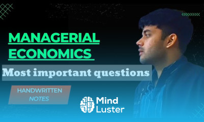 Managerial Economics Most Important Questions Repeated Questions with Notes