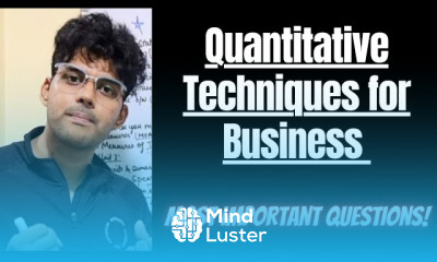 Quantitative Techniques for Business Important Questions