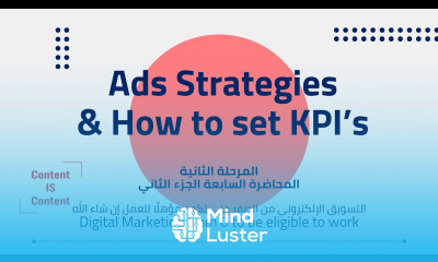 2 07 2 Ads Strategies How to set KPI s Digital Marketing from 0 To be eligible to work