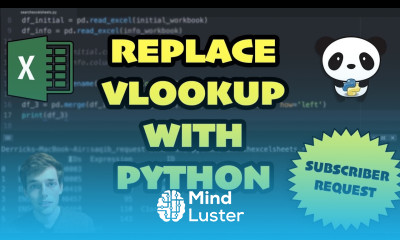 Replace Excel Vlookup with Python Five Minute Python Scripts