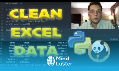 Clean Excel Data with Python and Pandas 5 Minute Python Scripts Full Code Along Walkthrough