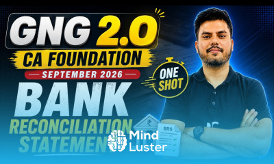 Bank Reconciliation Statement Accounting CA Foundation September 2026 GnG 2 O Series