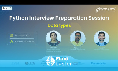 Python Interview Preparation Session Data Types Day 3 360DigiTMG