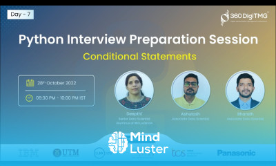 Python Interview Preparation Session Conditional Statements Day 7 360DigiTMG