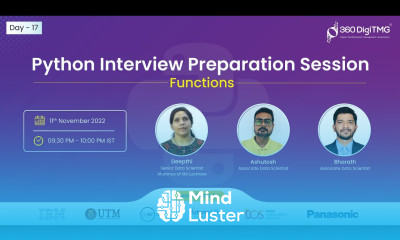 Python Interview Preparation Session Functions Day 17 360DigiTMG