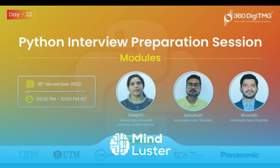Python Interview Preparation Session Modules Day 22 360DigiTMG