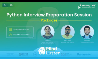 Python Interview Preparation Session Packages Day 25 360DigiTMG