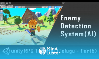 Make an RPG Game in Unity Enemy Detects Player Tutorial in Telugu Part 5