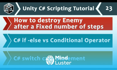 if else vs Conditional Operator switch case Explained Unity C Scripting Tutorial 23 