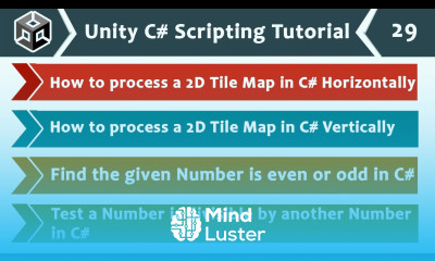 Processing 2D Tile Maps Horizontally Vertically Unity C Scripting Tutorial 29 